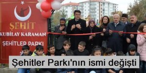 Erzurum'da Şehitler Parkı'nın ismi değişti