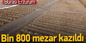 Erzurum’da kış için 800 mezar kazıldı