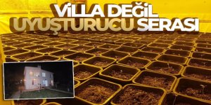 Villa değil uyuşturucu serası