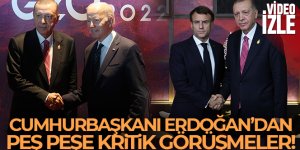 Cumhurbaşkanı Erdoğan, Biden ve Macron ile görüştü