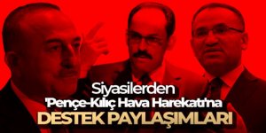 Siyasilerden 'Pençe-Kılıç Hava Harekatı'na destek paylaşımları