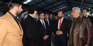Vali Memiş, Oltu'daki fabrikaları dolaştı