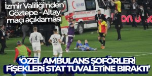 Sis ve işaret fişeğini statta görevli özel ambulans şoförleri bırakmış