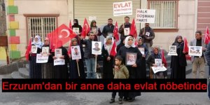 Erzurum'dan bir anne daha evlat nöbetinde
