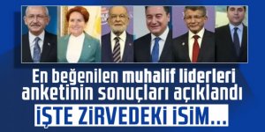 En beğenilen muhalif liderleri anketinin sonuçları açıklandı