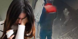 Genç kızın peşinden asansöre binip taciz etti!