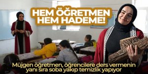 Hem öğretmen hem hademe