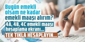 Bugün emekli olsam ne kadar emekli maaşı alırım?
