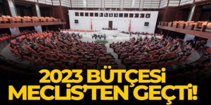 2023 yılı bütçesi Meclis'ten geçti