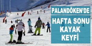 Palandöken’de hafta sonunda kayak keyfi