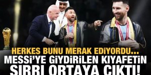 Kupa seremonisinde Messi'ye giydirilen kıyafet dalga konusu oldu!