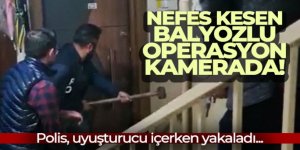 Polis, uyuşturucu içerken yakaladı