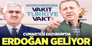 Cumhurbaşkanı Erdoğan Erzurum’a geliyor