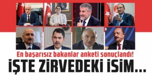 En başarısız bakanlar anketi sonuçlandı! İşte zirvedeki isim...