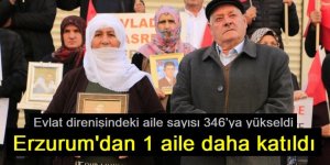 Evlat direnişindeki aile sayısı 346’ya yükseldi: Erzurum'dan 1 aile daha katıldı