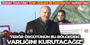 Bakan Soylu: 'Bölge terörden temizleninceye kadar operasyonlarımız devam edecektir'