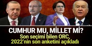 ORC 2022'nin son seçim anketini açıkladı: Millet İttifakı yılı önde kapattı