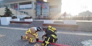 Forum Erzurum Alışveriş Merkezi’nden gerçeğini aratmayan tatbikat
