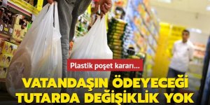 Plastik poşet kararı... Vatandaşın ödeyeceği tutarda değişiklik yok