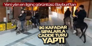 Yeni yılın en ilginç görüntüsü Bayburt'tan