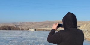 Karasu Nehri ve HES Baraj Gölü buz tuttu