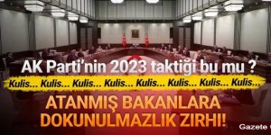 Atanmış bakanlara dokunulmazlık zırhı mı ?