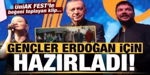 Gençlerden Erdoğan'a sürpriz!