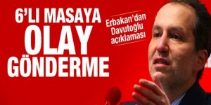 Fatih Erbakan'dan 6'lı masaya olay gönderme! Davutoğlu yorumu...