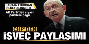 CHP'den İsveç paylaşımı! AK Parti'den cevap!