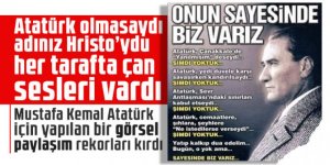 Atatürk olmasaydı adınız Hristo’ydu her tarafta çan sesleri vardı