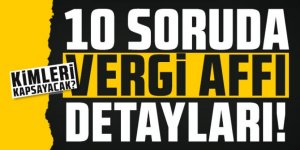 10 soruda vergi affı detayları! Kimleri kapsayacak?
