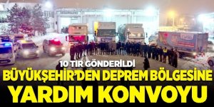 BÜYÜKŞEHİR’İN DEPREM BÖLGESİNE YÖNELİK YARDIMLARI SÜRÜYOR