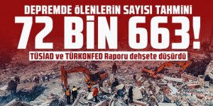 Depremde ölenlerin sayısı tahmini 72 bin 663!