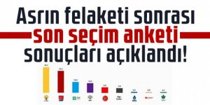 Asrın felaketi sonrası son seçim anketi sonuçları açıklandı!
