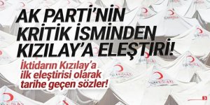 AKP'den Kızılay'a ilk eleştiri... Keşke yardımları satmasaydı!