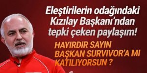 Kızılay Başkanı Kınık'tan tepki çeken paylaşım