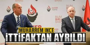 Ümit Özdağ duyurdu: Muharrem ince ittifaktan ayrıldı