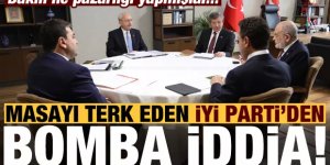 Masayı terk eden İYİ Parti'den bomba iddia!