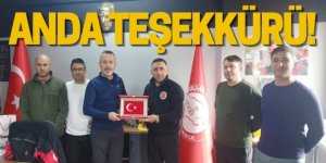 ANDA Erzurum İl Temsilciliği işadamı Arıcıoğlu'na teşekkür etti
