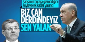 Cumhurbaşkanı Erdoğan'dan Davutoğlu'na cevap! Biz can derdindeyiz o ise yalan...