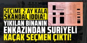 Depremin yıktığı binadan Suriyeli seçmen çıktı!