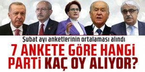 Şubat ayı seçim anketlerinin ortalaması alındı! İşte birinci parti