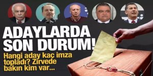 Hangi cumhurbaşkanı adayı kaç imza aldı?