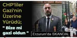 ŞOK Olay: Erzurum'da CHP'lilerle terör gazisi arasında arbede