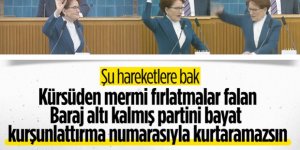 Akşener kürsüde esti gürledi!
