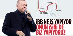 İstanbul'da metro açılışı! Cumhurbaşkanı Erdoğan'dan İBB'ye tepki