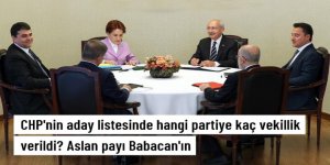 CHP'nin aday listesinde hangi partiye kaç vekillik verildi? Aslan payı 25 isimle Ali Babacan'ın