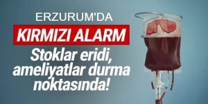 Erzurum'da Stokta kan kalmadı!