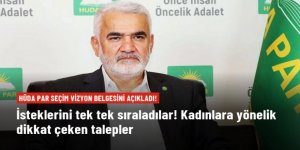 HÜDA PAR'ın Seçim Vizyon Belgesi'nde dikkat çeken ifadeler