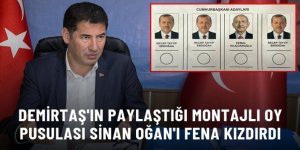 Demirtaş'ın paylaştığı oy pusulası Sinan Oğan'ı kızdırdı: Senin aklın bu işlere ermez